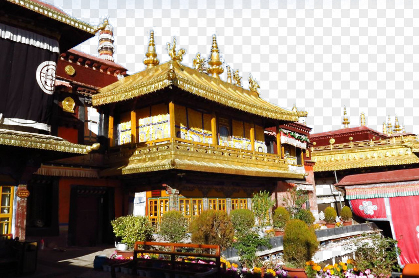 The Jokhang Temple In Tibet Potala Palace Yamdrok Lake Barkhor PNG