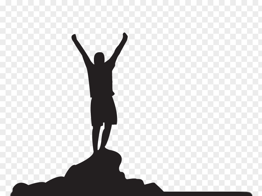 Victory Silhouette Monochrome Photography PNG