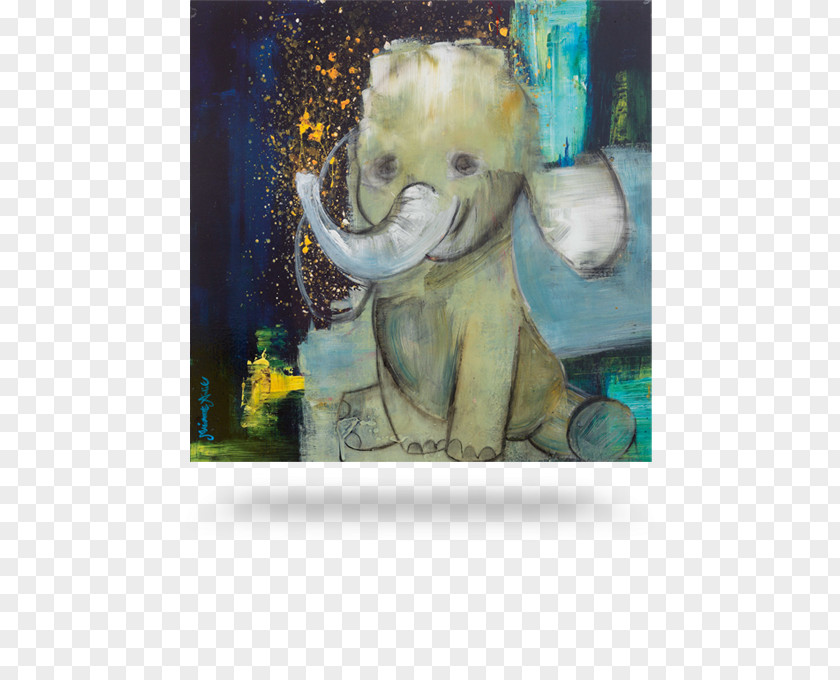 White Elephant Painting Fine Art Painter Clown PNG