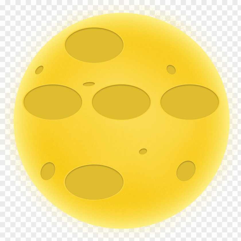 Yellow Moon PNG