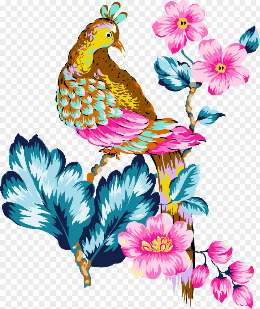 Birdies Watercolor Painting Art Design Ink Wash PNG