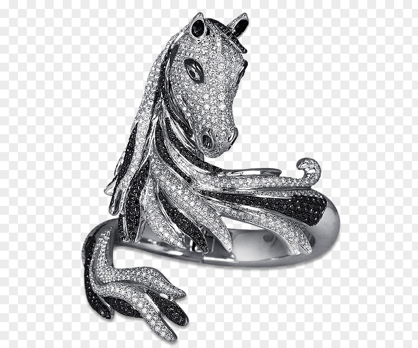 Fine Horse Jewellery Ring Bracelet Diamond PNG