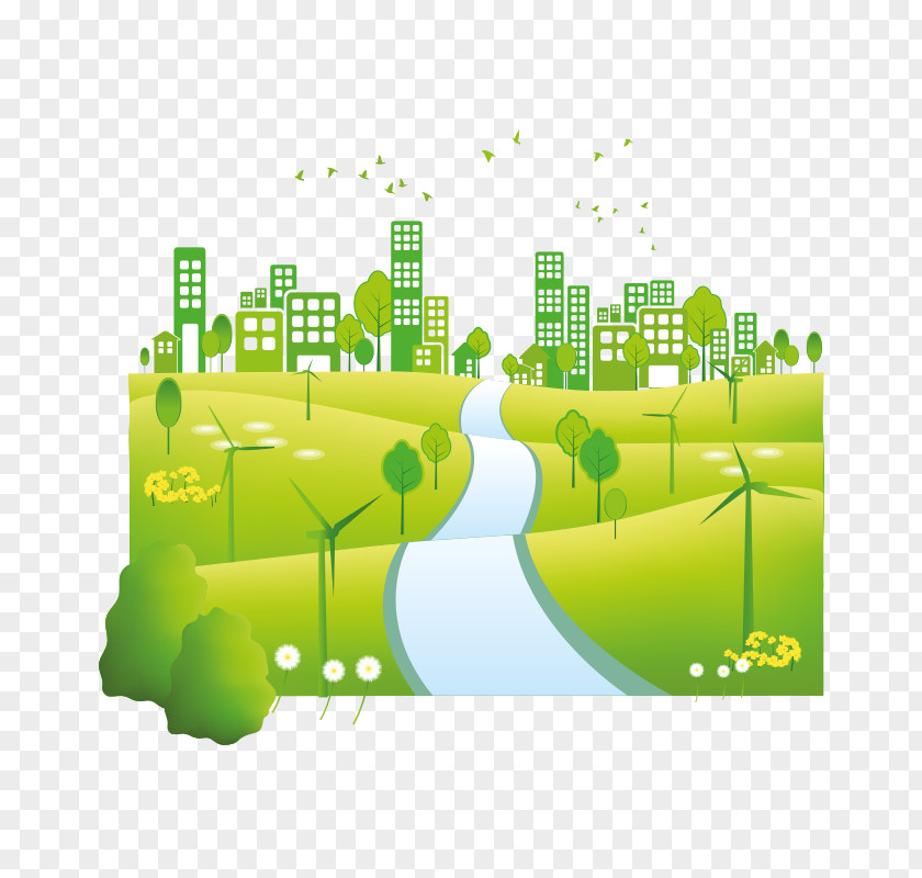 Free Stock Vector Green Grass Cityscape Building PNG