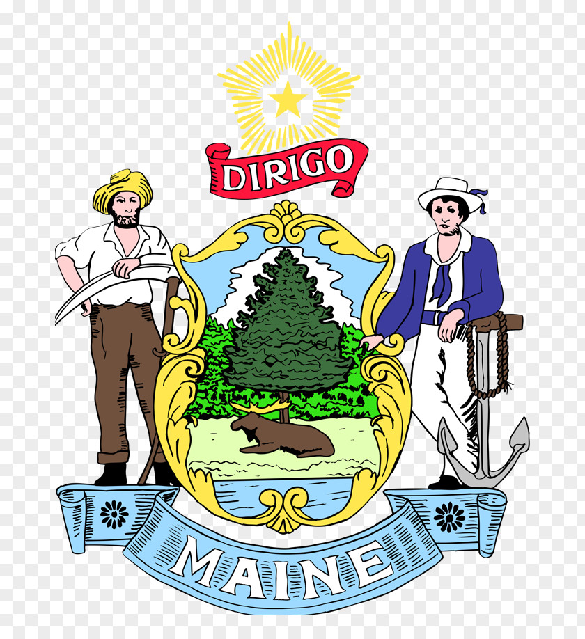Seal Of Maine Coat Arms Alabama PNG