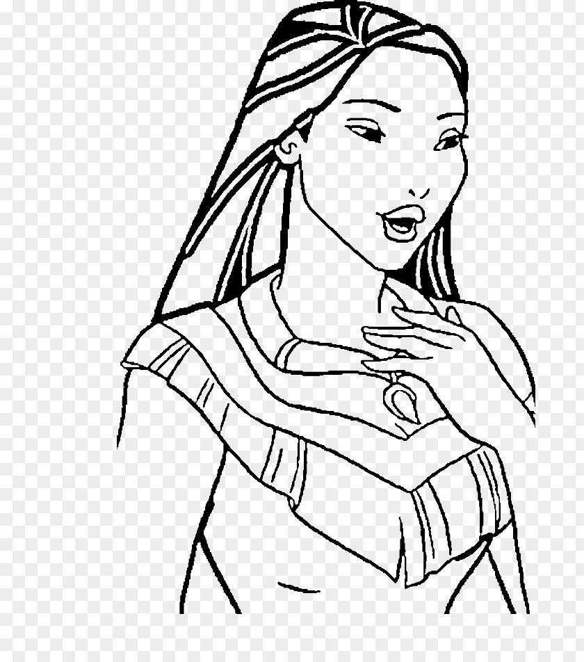 Sunflower Line Art Pocahontas Coloring Book Drawing Clip PNG
