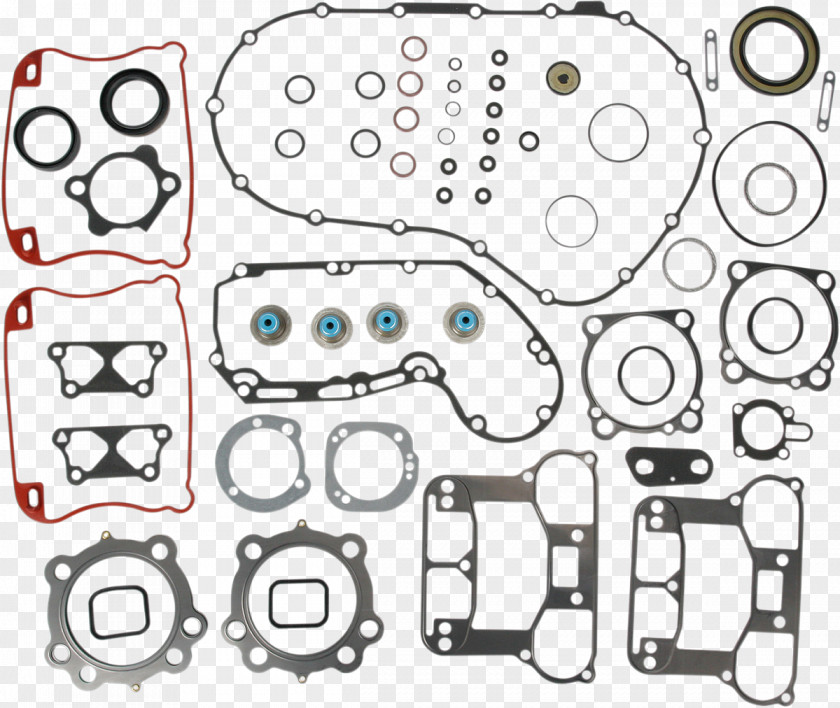 Completed Seal Gasket Exhaust System Harley-Davidson Sportster Engine PNG