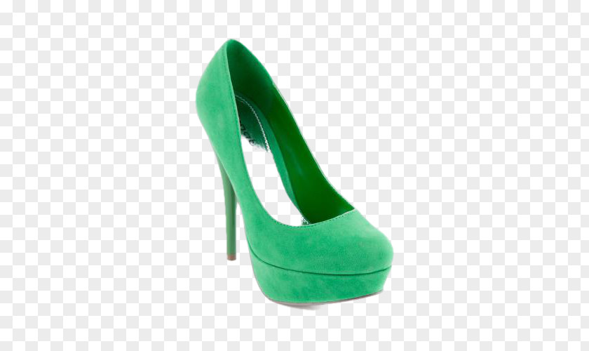 Design Green Suede Shoe PNG