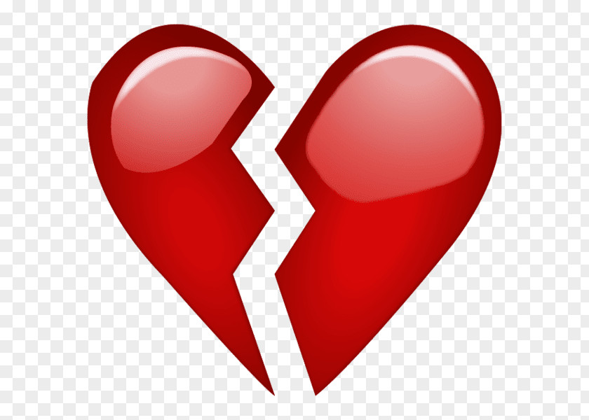 Emoji Broken Heart Emoticon Love PNG