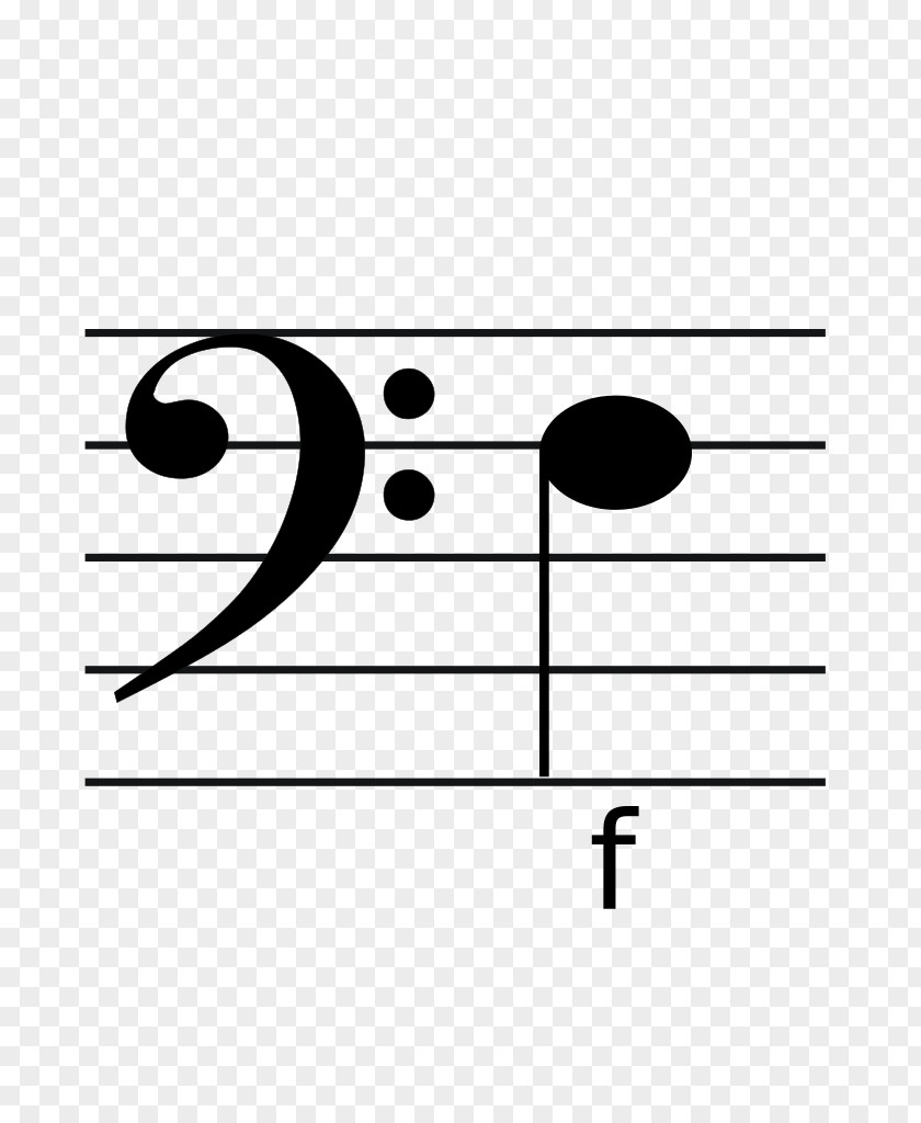 Quarter Note Picture Clef Treble Bass Musical Staff PNG