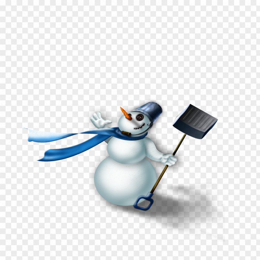Winter Snowman Illustration PNG