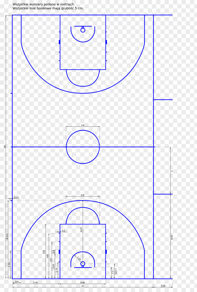 Basketball Court Oznaczenia Poziome Na Boisku Do Koszykówki Linia środkowa Boiska Koło środkowe PNG