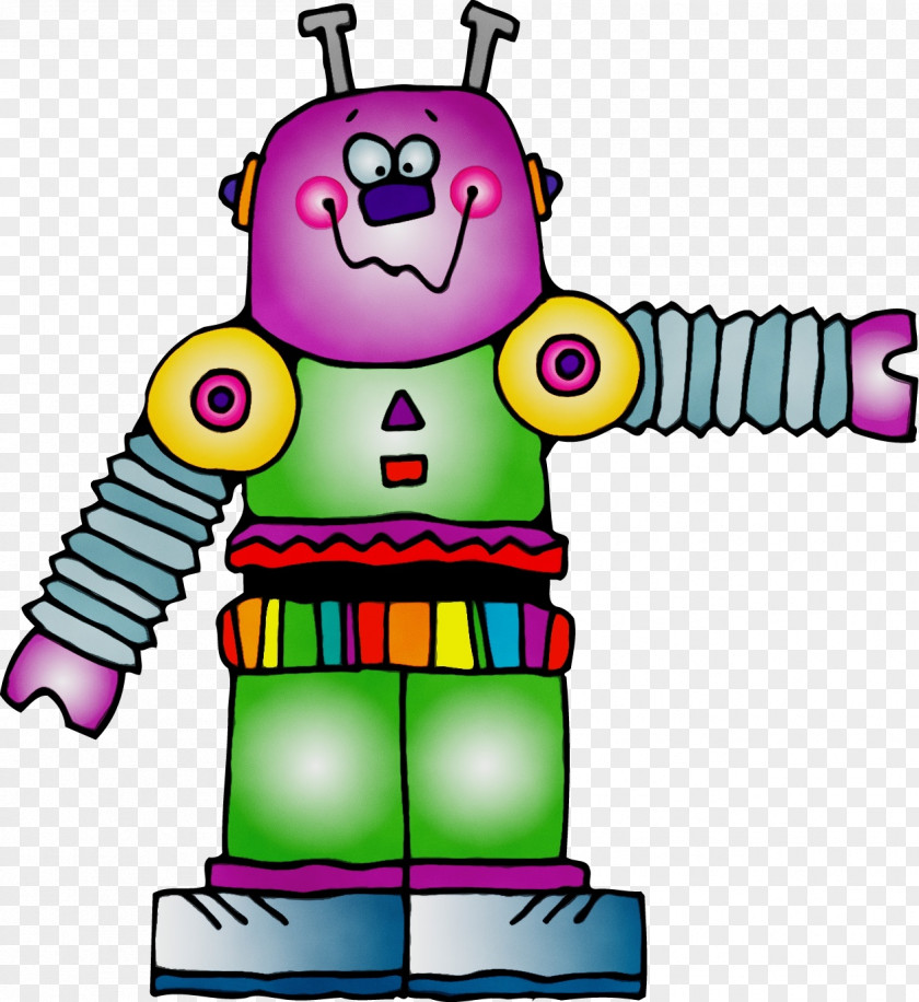 Fictional Character Toy Watercolor Drawing PNG