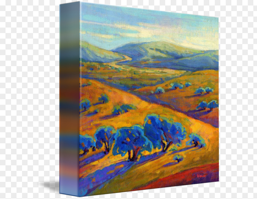 Painting Acrylic Paint Gallery Wrap Landscape PNG