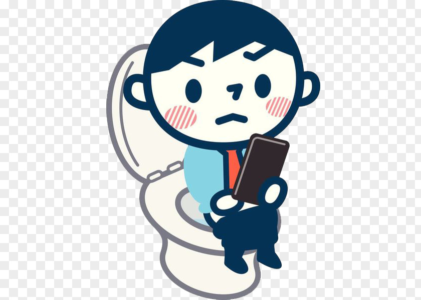 A Boy Squatting In The Toilet With His Wallet Hemorrhoid Cartoon Clip Art PNG
