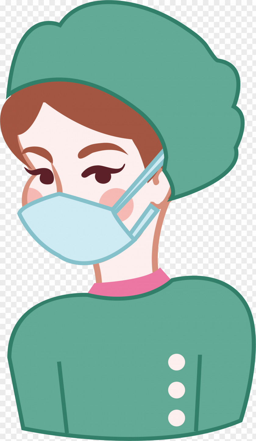 Green Uniformed Woman Doctor Uniform Physician Computer File PNG