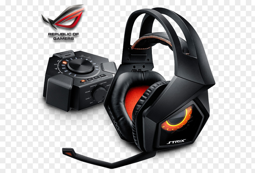 Headphones ASUS STRIX 7.1 Microphone Computer PNG