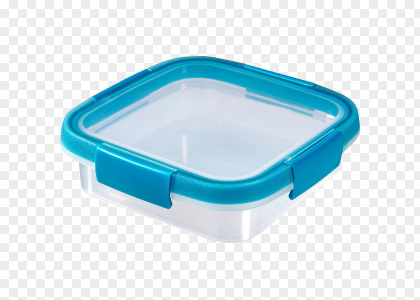 Box Plastic Food Container Blue PNG