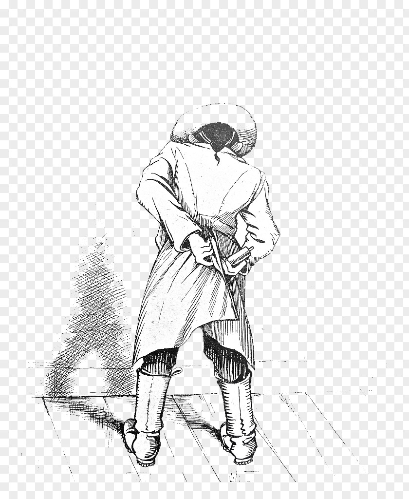 Pencil Sketch A Person's Back Drawing Cartoon PNG