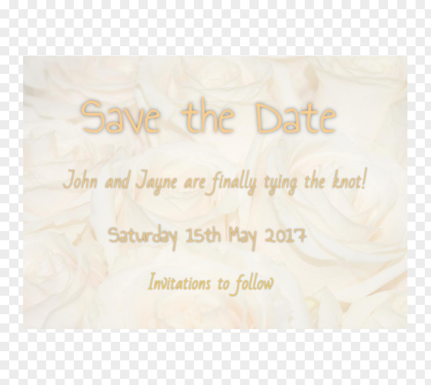 Save The Date Card Beige Material Font PNG
