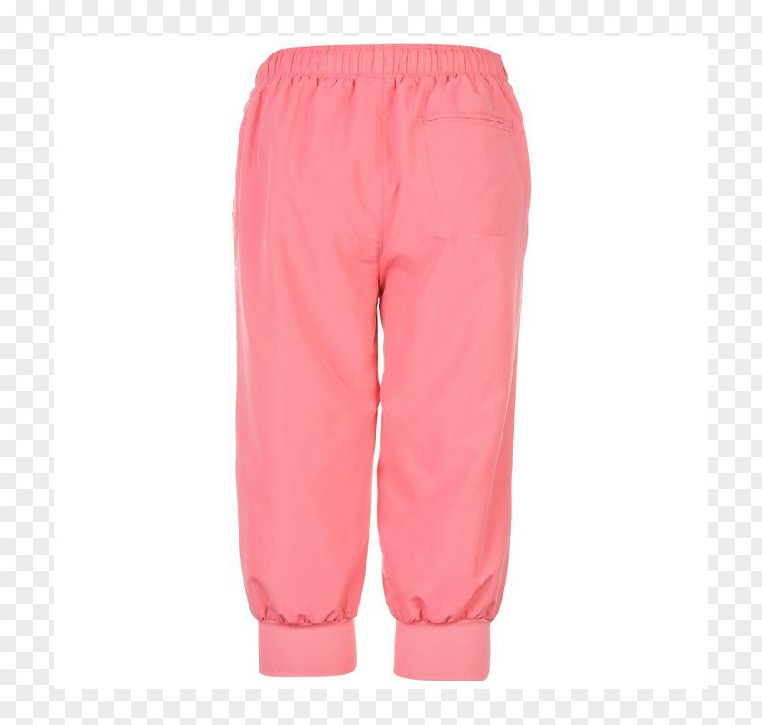 Three Quarter Pants Waist Pink M PNG