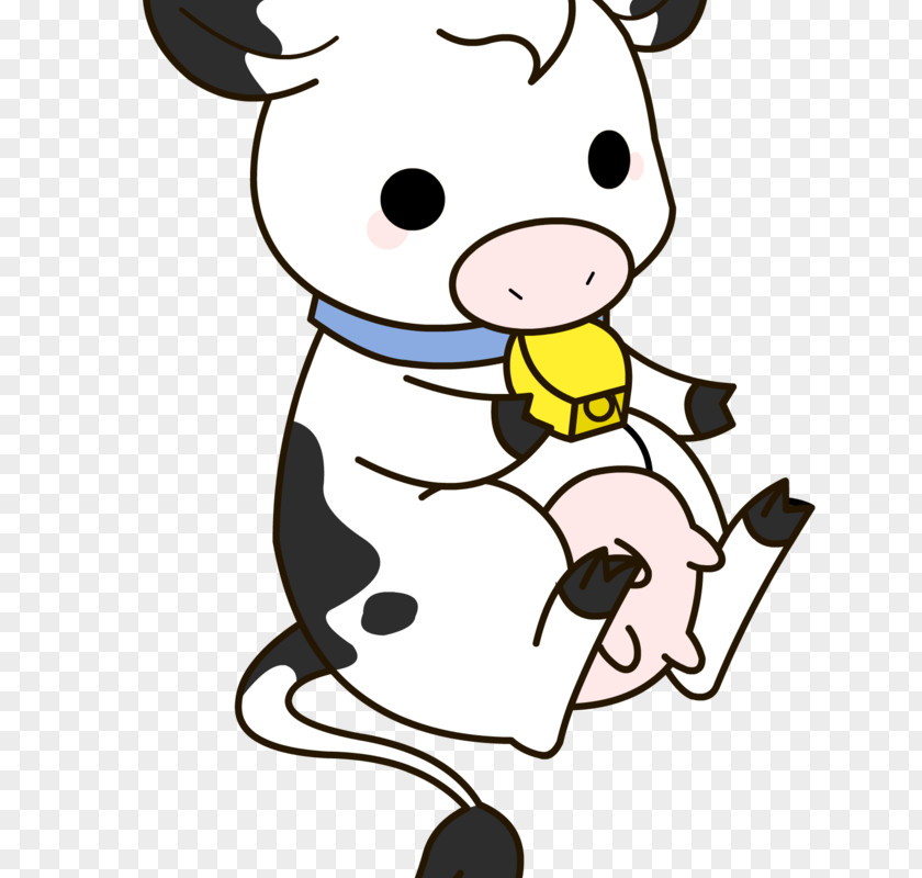 Animated Cows Cattle Calf Sticker Ox Drawing PNG