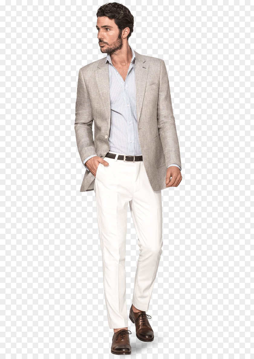 Blazer Jacket Linen Sport Coat Beige PNG