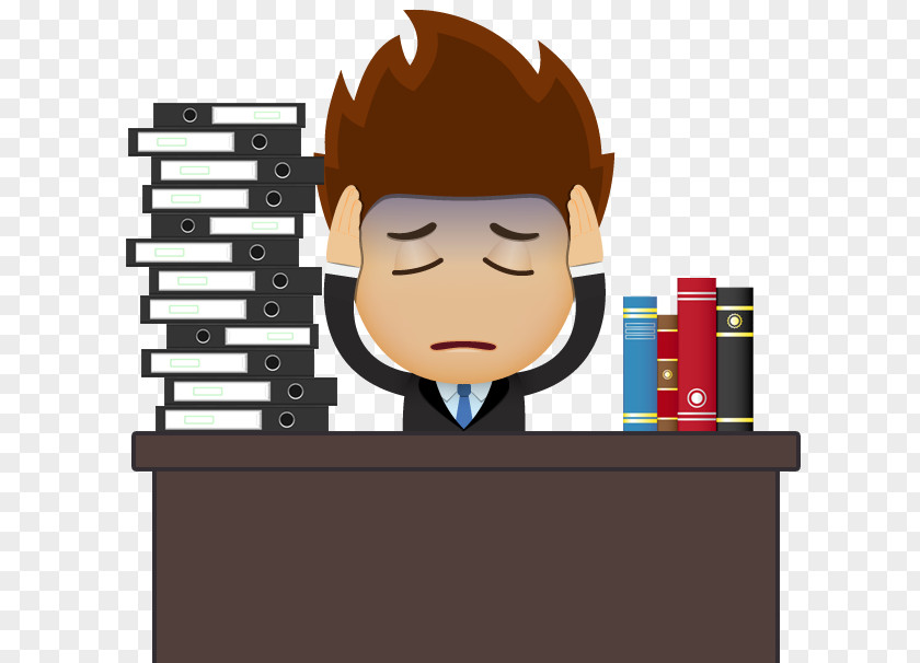 Business People Headache Pain Cartoon PNG