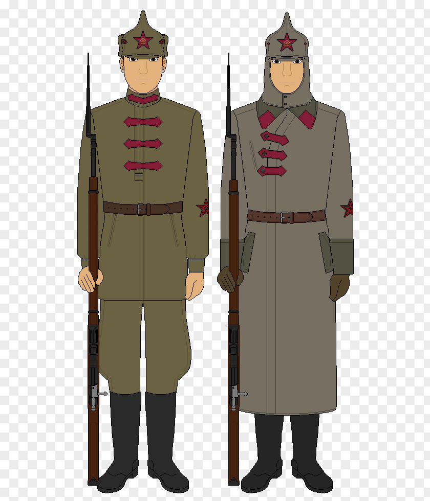 Soviet Union Russian Civil War Military Uniforms Robe Bolsheviks PNG