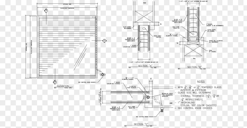 Window Blinds & Shades Door Shutter Technical Drawing PNG