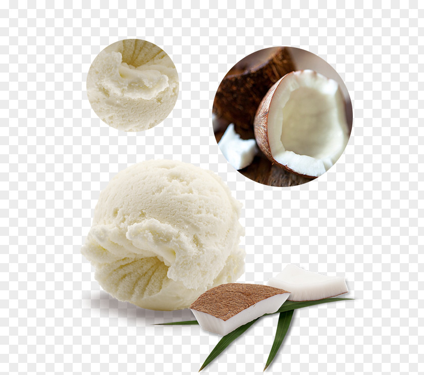 Ice Cream Gelato Milk Coconut PNG