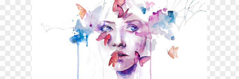 Painting Watercolor Art.com Portrait PNG