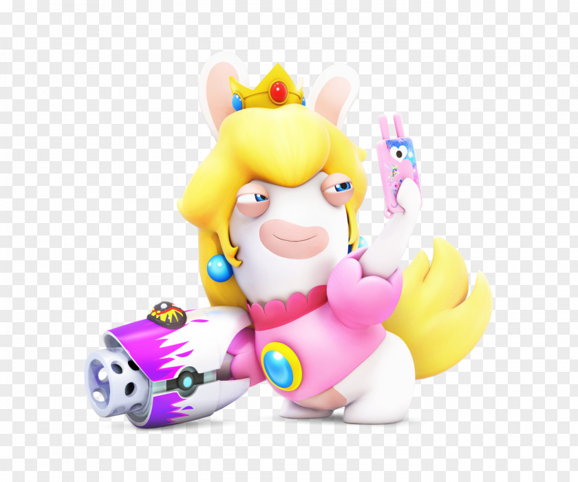 Peach Mario + Rabbids Kingdom Battle Princess Luigi Toad & Yoshi PNG