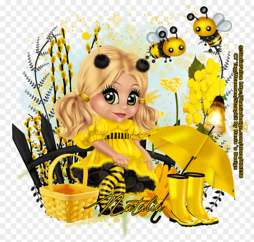Bee Design Honey Illustration Clip Art Human Behavior Floral PNG