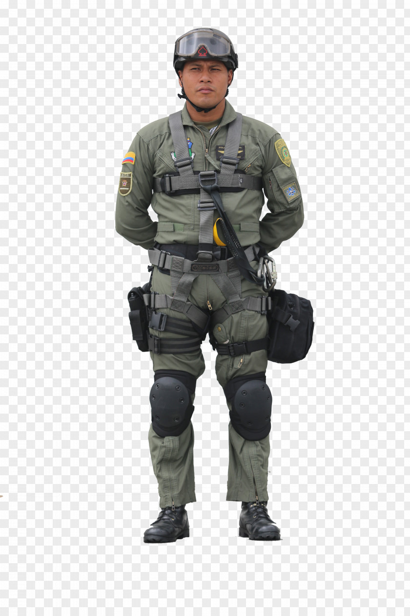 Soldier Military Uniform National Police Of Colombia PNG