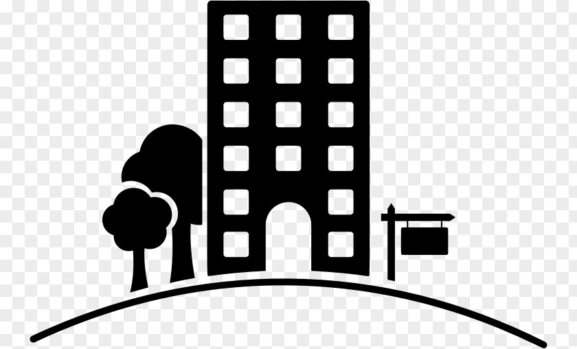 Building Silhouette Apartment House Clip Art PNG