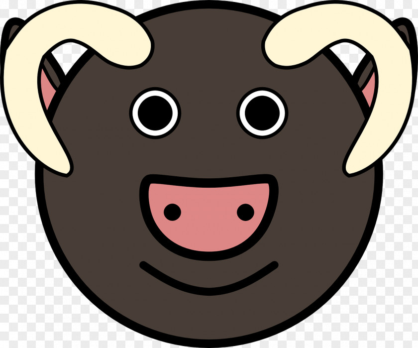 Cartoon Pig Ox Cattle Clip Art PNG