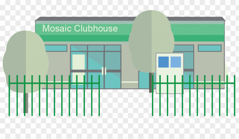 Clubhouse Signs Mosaic Facade PNG