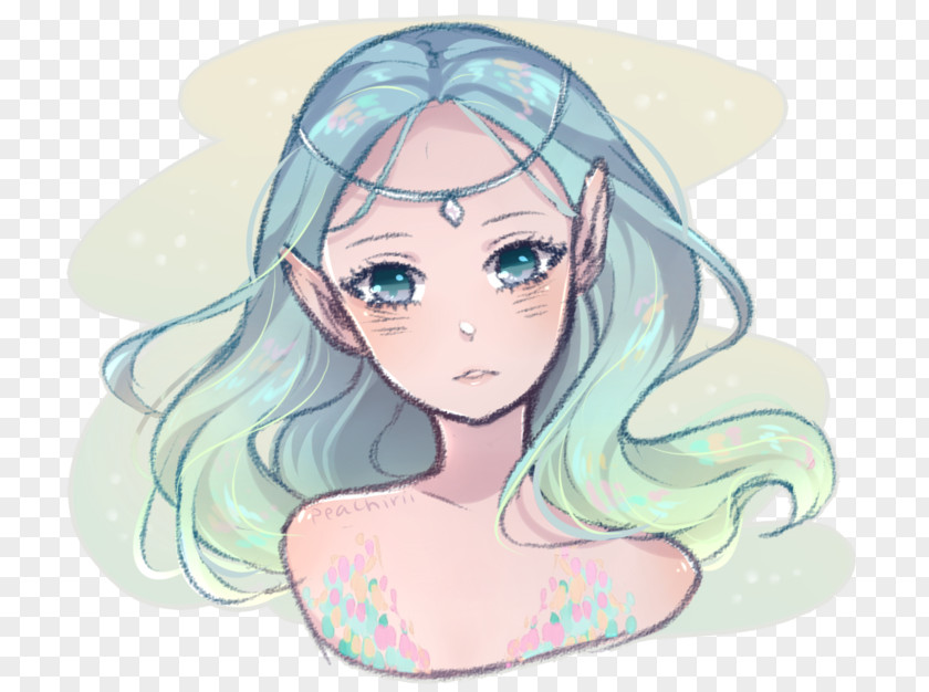 Hair Drawing Blue Human Color Doodle PNG