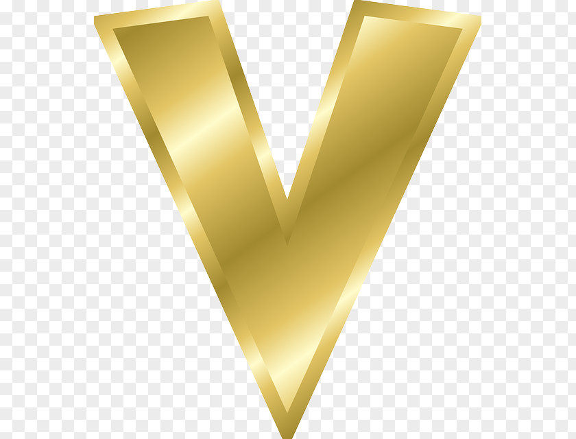 V Alphabet Yellow Wallpaper PNG