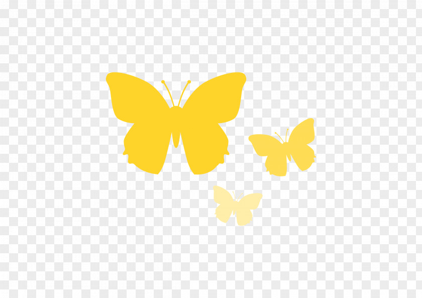 Yellow Butterfly Cliparts Clip Art PNG