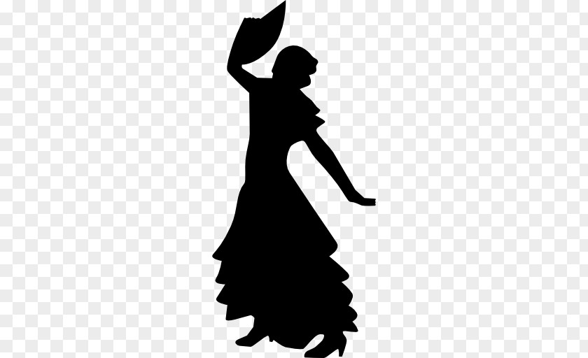 Silhouette Dance Flamenco Choreography Clip Art PNG