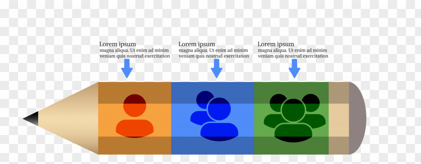 Vector Cartoon Pencil Material Chart Infographic PNG