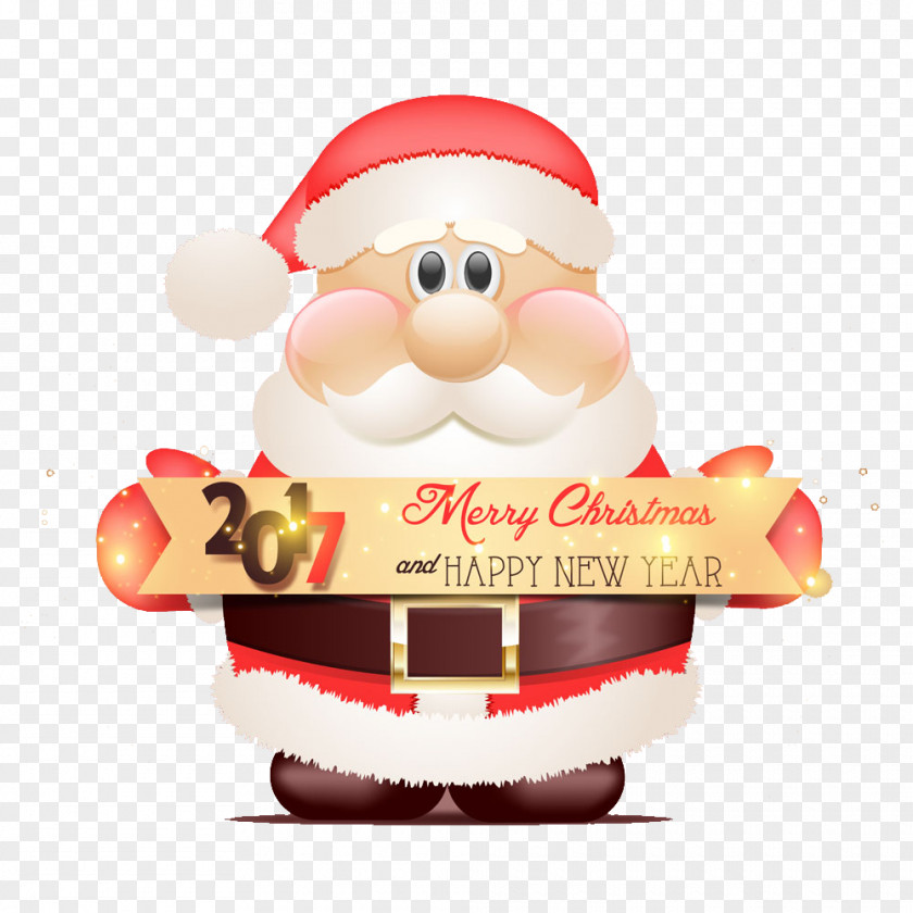2017 Santa HD Free Buckle Material Claus Christmas New Years Day PNG