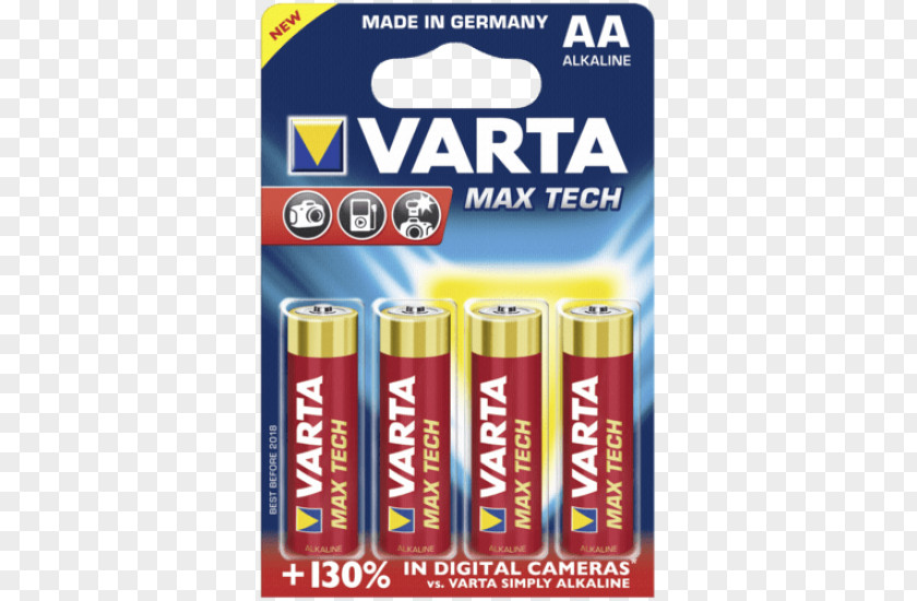 Aa Battery AAA Alkaline Electric VARTA PNG