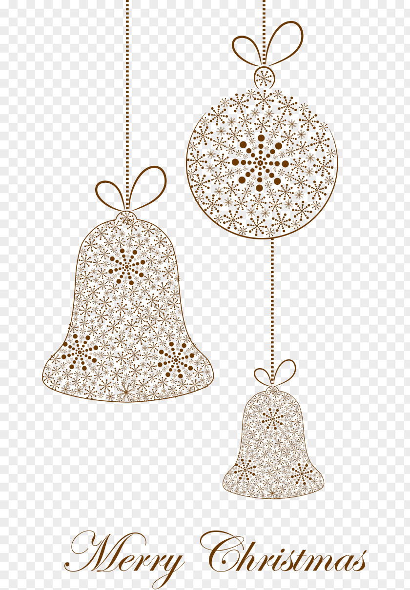 Christmas Bells Silhouette Ornament Snowflake PNG
