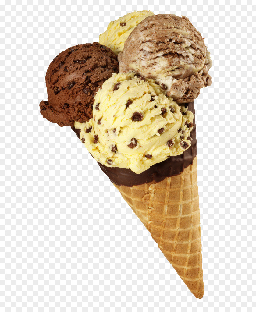 Four-color Ice Cream Cone Gelato Chocolate PNG
