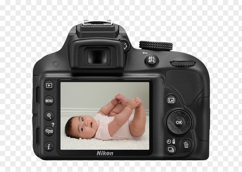 Gray18-55mm Lens Nikon DX Format Canon EF-S 18–55mm LensCamera D3300 24.2 MP Digital SLR Camera PNG