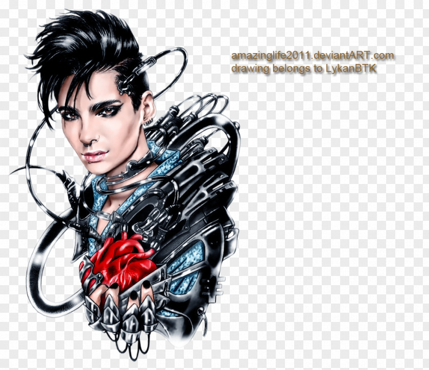 Black Hair Fan Art Character PNG