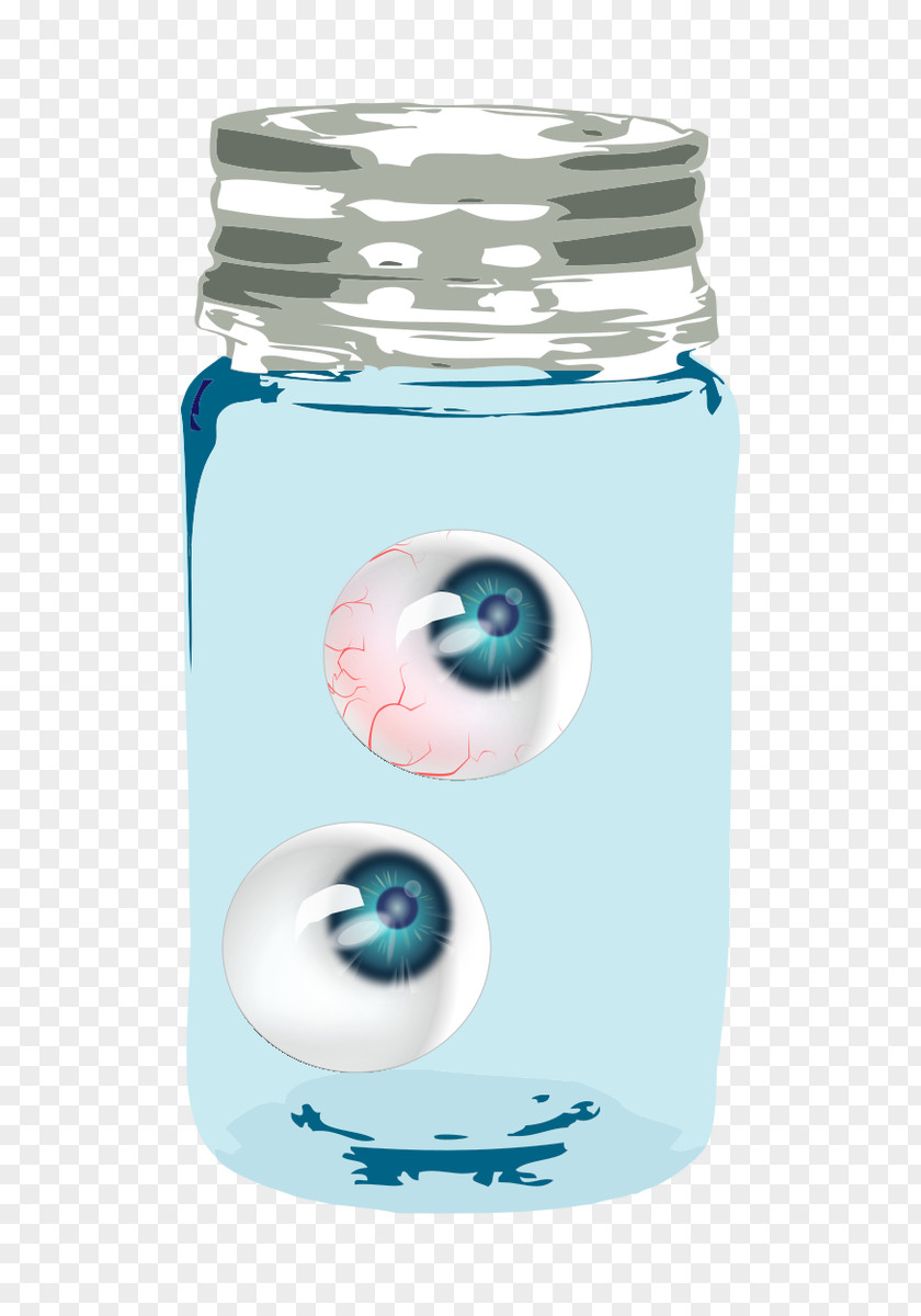 Monster Eyes Short Story Word Liquid Water Mason Jar PNG