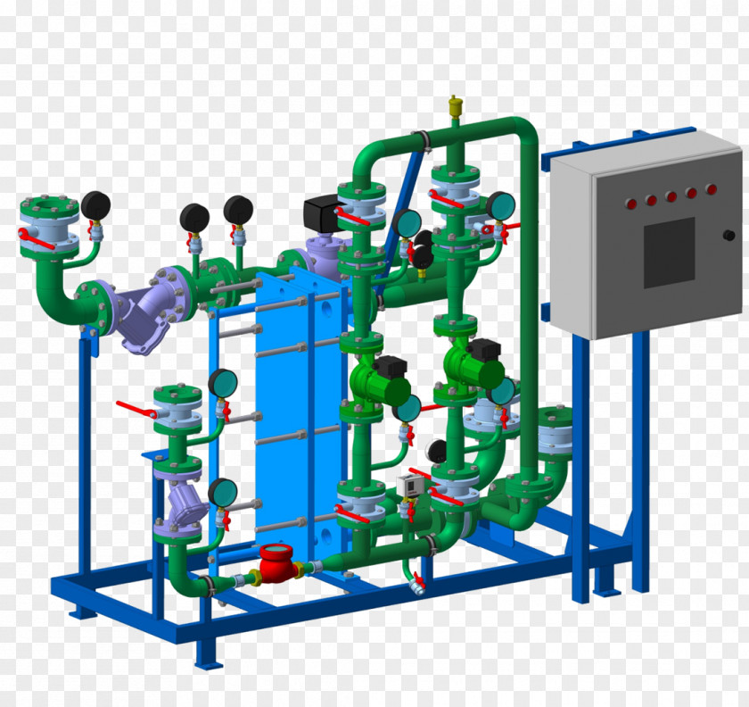Aton District Heating Substation System Russia Thermal Power Station PNG